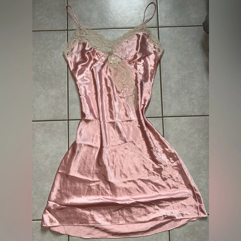 Victoria's Secret Y2K Vintage Lace Slip Dress Fairy Dainty Babydoll Feminine - Picture 1 of 9